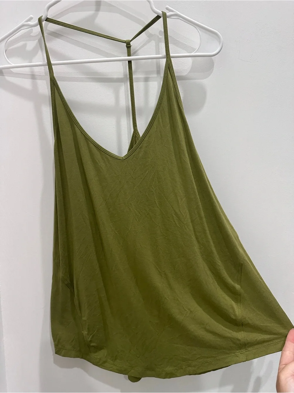 lululemon athletica Olive Green Strappy V-Neck Tank